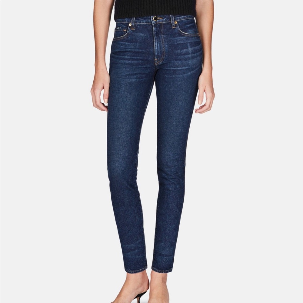 Khaite Kassandra mid-rise skinny jean